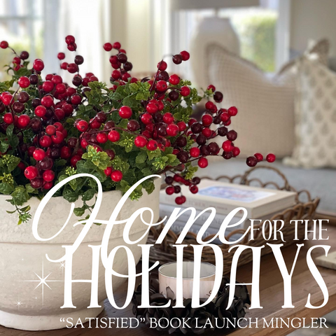 Home for the Holidays | SATISFIED Book Launch Mingler