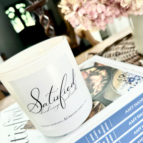 Exclusive Satisfied Candle (cloved orange & vanilla) | Free shipping!