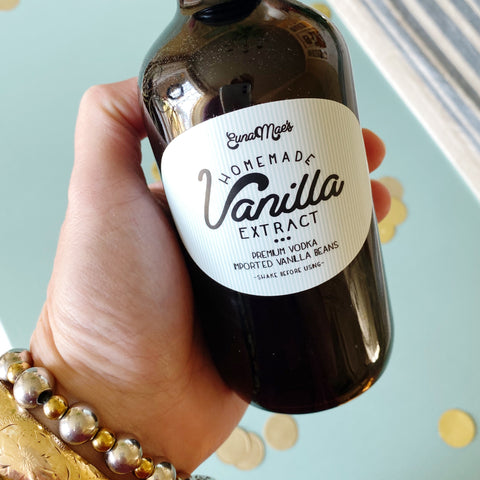 2 - 8oz Bottles of Handmade Premium Vanilla Extract